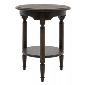 Jacona Wooden Walnut Side Table