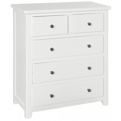 Henley White Painted 2+3 Drawer Chest - image 1