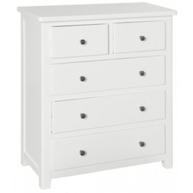Henley White Painted 2+3 Drawer Chest - thumbnail 1