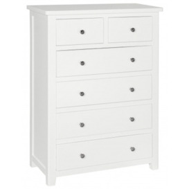 Henley Painted 2+4 Drawer Chest - Comes in White, Blue and Charcoal Finish Options - thumbnail 1