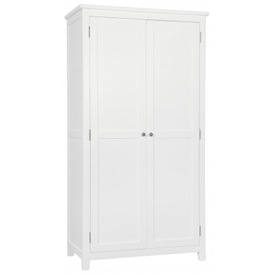 Henley White Painted 2 Door Wardrobe - image 1
