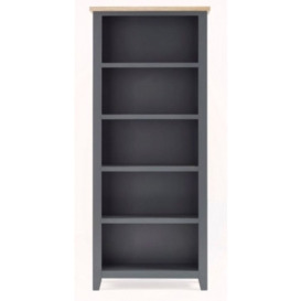 Bordeaux Dark Grey Tall Bookcase - thumbnail 1