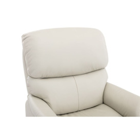 GFA Normandy Dual Motor Riser Recliner Chair - Cream Leather Match - thumbnail 3