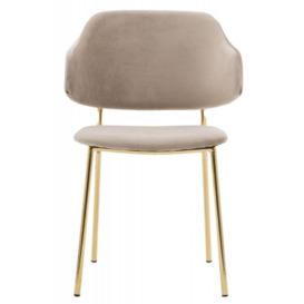 Whitehall Upholstered Taupe Dining Chair (Sold in Pairs) - thumbnail 1
