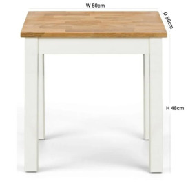 Coxmoor Ivory Painted Lamp Table - thumbnail 3