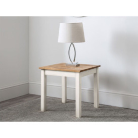 Coxmoor Ivory Painted Lamp Table - thumbnail 2