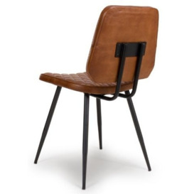 Austin Tan Genuine Buffalo Leather Dining Chair (Sold in Pairs) - thumbnail 3
