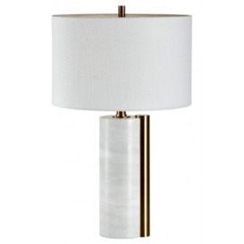 Mindy Brownes Danzon White Brass Table Lamp