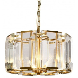 Mindy Brownes Eton Crystal Small Chandelier Brass