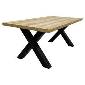 Dallas Oak 180cm Dining Table - 6 Seater