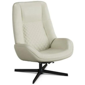 Clearance - Bordeaux Balder White Leather Swivel Recliner Chair - FSS14130