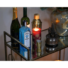 Mindy Brownes Estela Gold and Mirrored Drinks Trolley - thumbnail 2