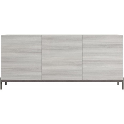 Status Mia Day Silver Grey Buffet Large Sideboard, 185cm with 3 Door - image 1