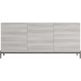 Status Mia Day Silver Grey Buffet Large Sideboard, 185cm with 3 Door - thumbnail 1