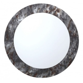 Mindy Brownes Aspen Silver Round Mirror - Dia 80cm