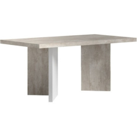 Status Treviso Day Grey Italian 6 Seater Extending Dining Table