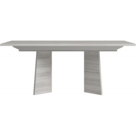 Status Mia Day Silver Grey Italian Dining Table, 180cm to 270cm Extending Rectangular Top