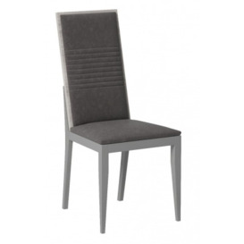 Status Mia Day Silver Grey Italian Luxury Dining Chair (Sold in Pairs)