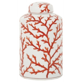 Mindy Brownes Lena Burnt Orange Coral Swirls Vase (Set of 2)