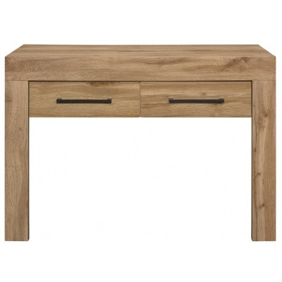 Compton Oak Wood 2 Drawer Console Table - image 1