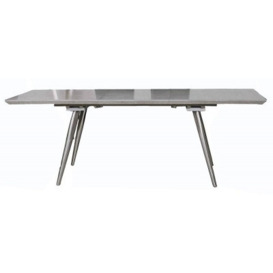 Chicago Grey Melamine Concrete Effect Top 160cm Dining Table