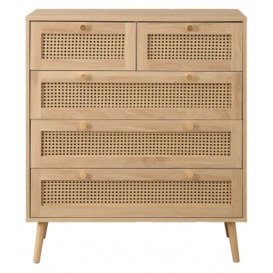 Croxley 5 Drawer Rattan Chest