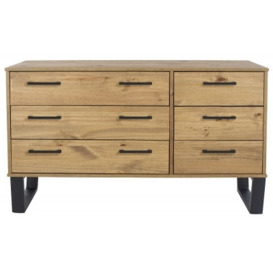 Texas 3+3 Drawer Wide Chest with U Legs