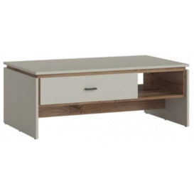 Rivero 1 Drawer Coffee Table in Grey and Oak
