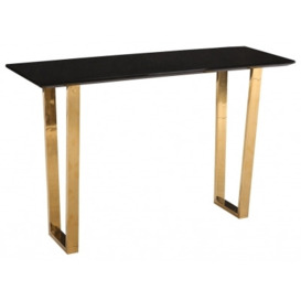 Antibes Black and Gold Console Table