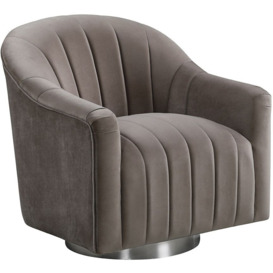 Tiffany Cappuccino Swivel Chair