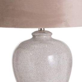 Hill Interiors Hadley Ceramic Table Lamp with Natural Shade