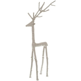 Hill Interiors Silver Standing Stag Ornament