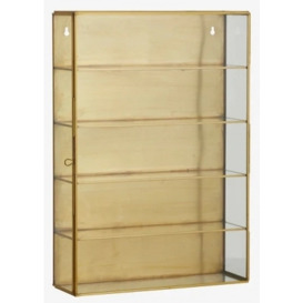 NORDAL Ada Gold Metal Wall Tall Display Cabinet