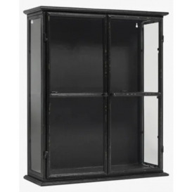 NORDAL Downtown Black Small 2 Door Display Cabinet
