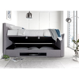 Kaydian Medway Marbella Grey Fabric Ottoman Storage TV Bed - thumbnail 2