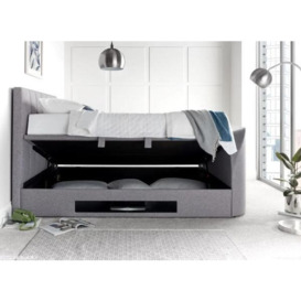 Kaydian Medway Marbella Grey Fabric Ottoman Storage TV Bed - thumbnail 3