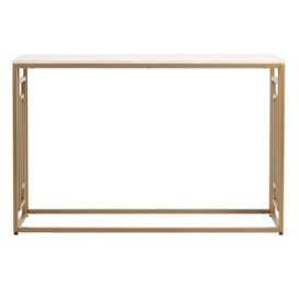 Devon Cream and Gold Console Table - thumbnail 2