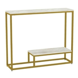 Suhani Cream and Gold Console Table
