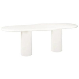Bloomstone White 260cm Dining Table