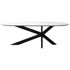 Trocadero 220cm Dining Table with Black Spider Legs