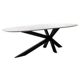 Trocadero 220cm Dining Table with Black Spider Legs - thumbnail 2