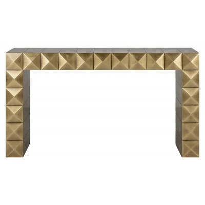 Collada Brushed Gold Console Table - image 1