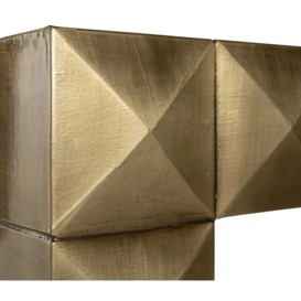 Collada Brushed Gold Console Table - thumbnail 3