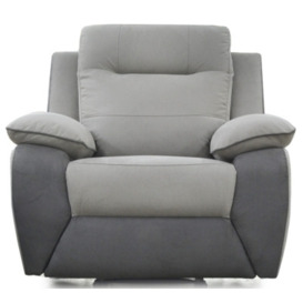 Avanti Grey Fabric Upholstered Armchair - thumbnail 1