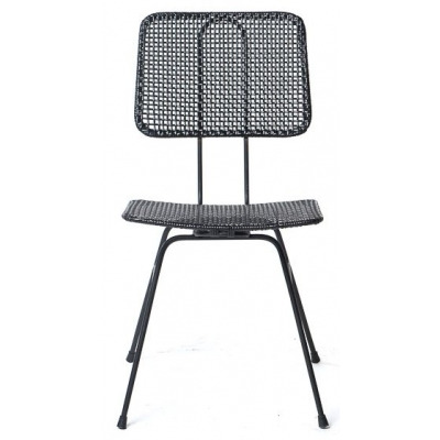 Abesse Black Rattan Dining Chair (Set of 4) - image 1