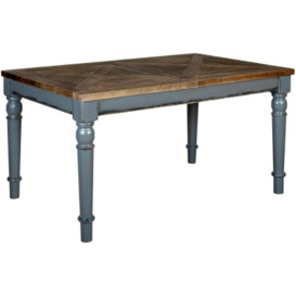 Bishop Dove Grey Painted Pine Pine 4-6 Seater Extending Dining Table