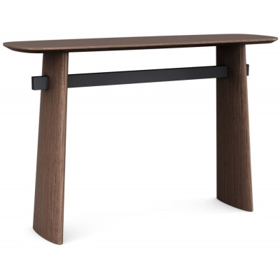 Trento Round Console Table - Comes in Walnut or Walnut & Sintered Stone Top Options - image 1