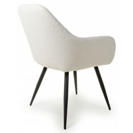 Olympia Boucle White Dining Chair (Sold in Pairs) - thumbnail 2