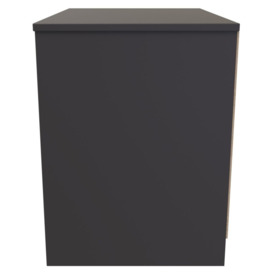 New York Graphite 2 Drawer Bedside Cabinet - thumbnail 3