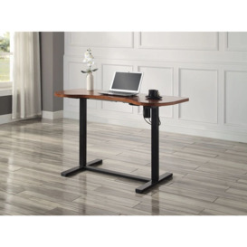 Jual San Francisco Walnut and Black Height Adjustable Desk - PC715 - thumbnail 2